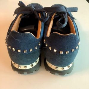 Valentino Blue Camo Sneakers